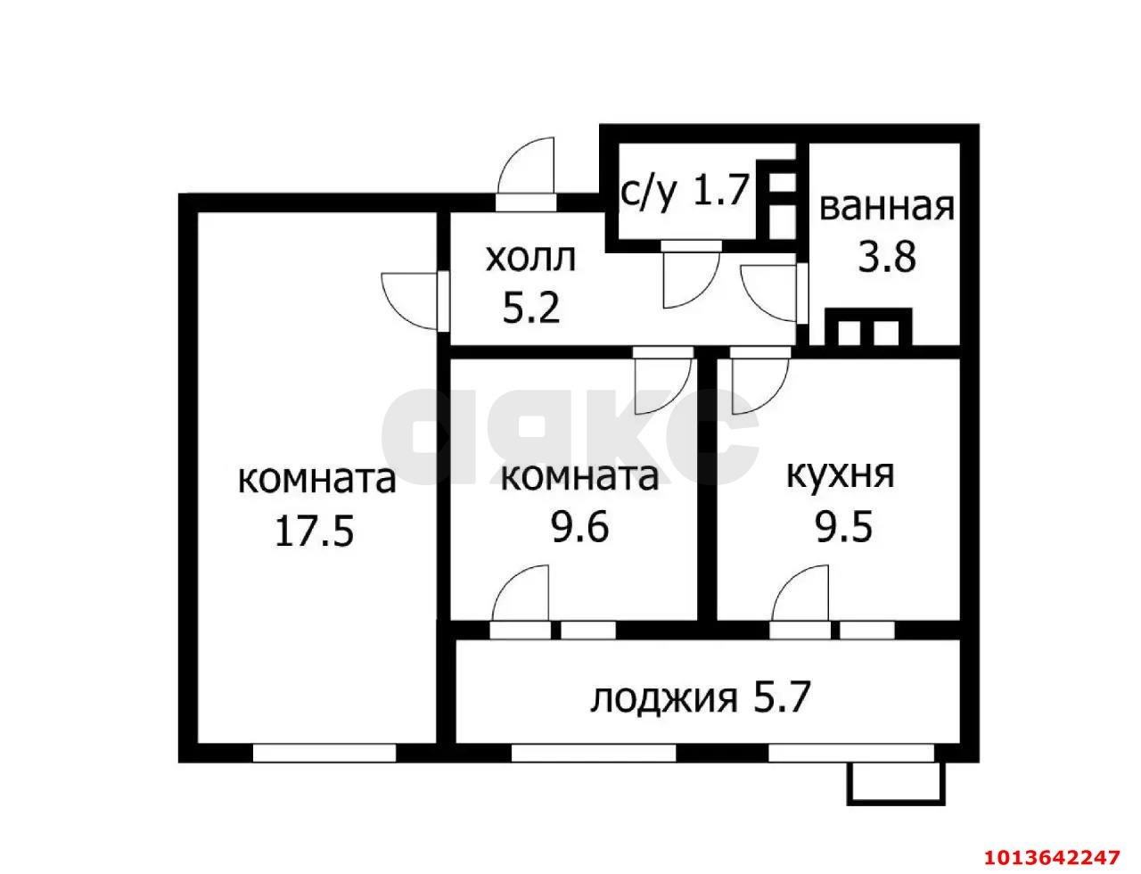 Фото №13: 2-комнатная квартира 54 м² - Краснодар, Прикубанский внутригородской округ, мкр. жилой комплекс Новелла, ул. Питерская, 40к5