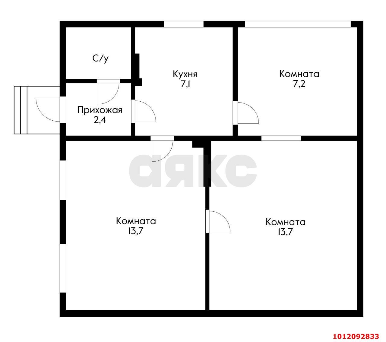 Фото №19: 3-комнатная квартира 60 м² - Краснодар, Кирпичного Завода, ул. Черепичная, 31