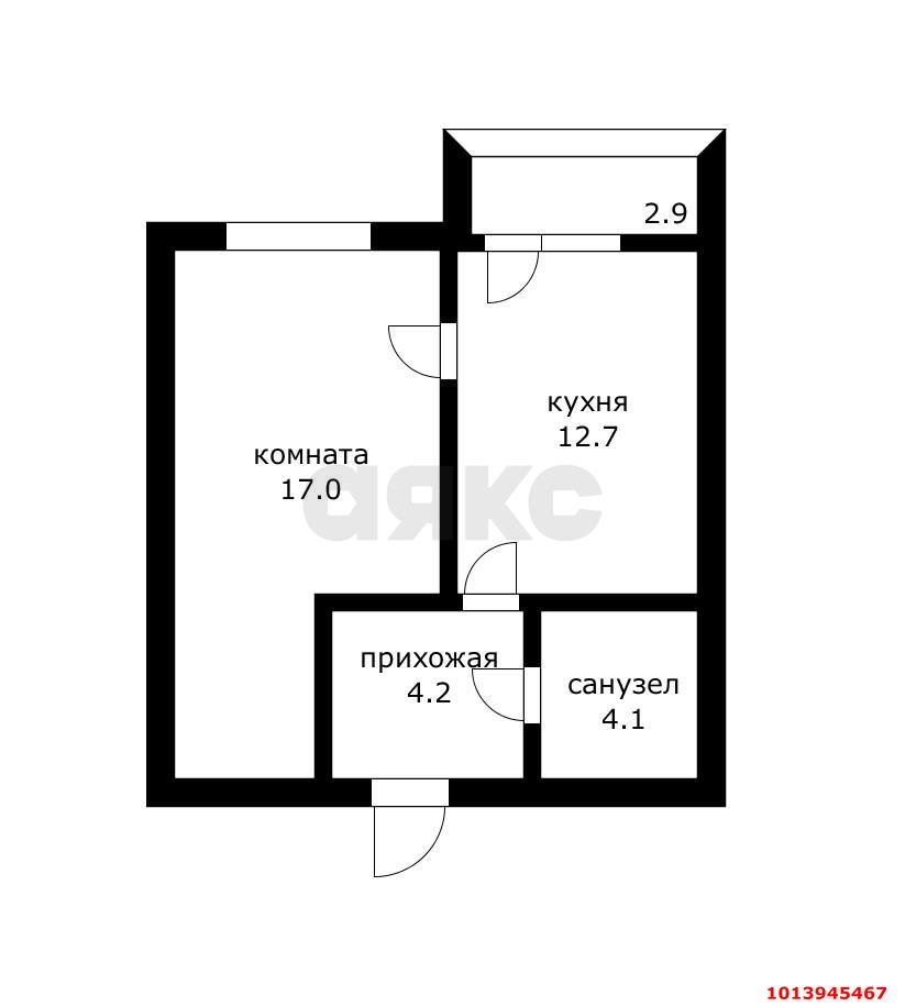Фото №11: 1-комнатная квартира <span class="whitespace-nowrap">41 м²</span>, <span class="whitespace-nowrap">1/8 эт.</span> - Краснодар, Прикубанский внутригородской округ, Завод Радиоизмерительных Приборов, мкр. Музыкальный, ул. имени С.В. Рахманинова, 34