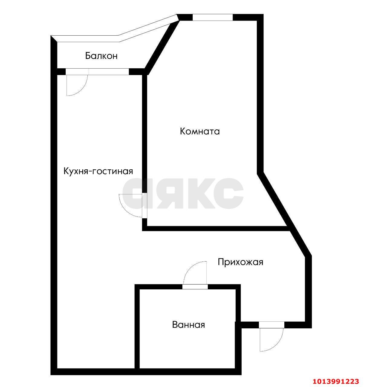 Фото №9: 1-комнатная квартира 38 м² - Российский, мкр. Прикубанский внутригородской округ, ул. 16-й Полевой участок