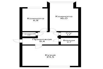 Фото №2: 2-комнатная квартира 65 м² - Краснодар, мкр. Прикубанский внутригородской округ, ул. Сахалинская, 12