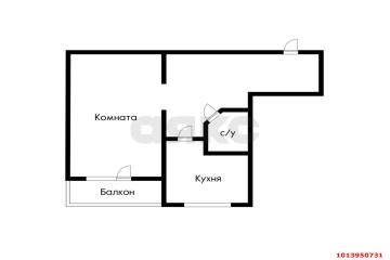 Фото №1: 1-комнатная квартира 50 м² - Краснодар, мкр. Восточно-Кругликовский, ул. Черкасская, 109