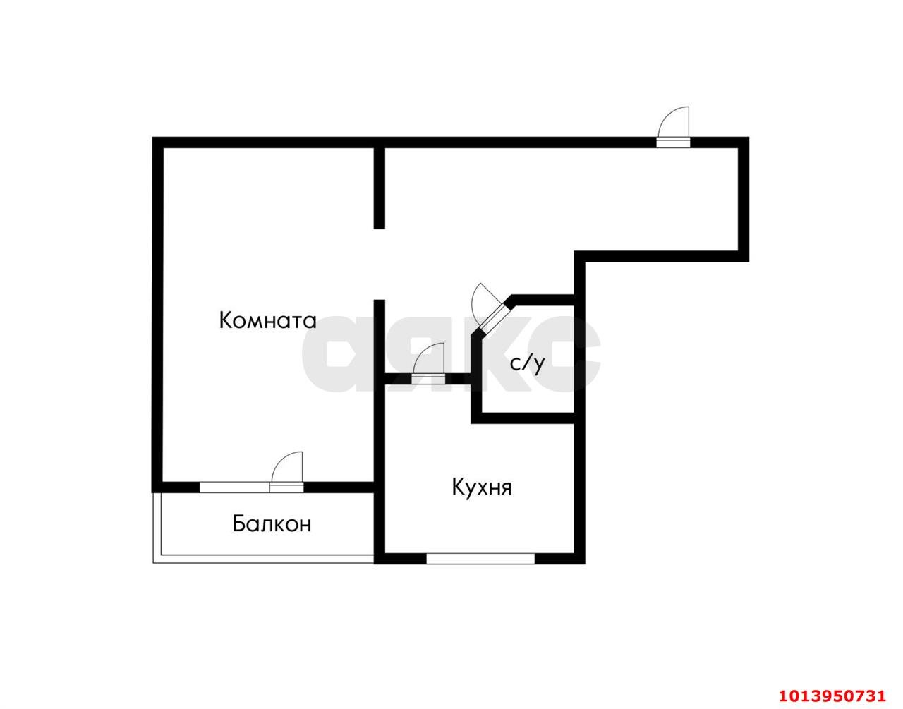 Фото №2: 1-комнатная квартира 50 м² - Краснодар, Восточно-Кругликовский, ул. Черкасская, 109