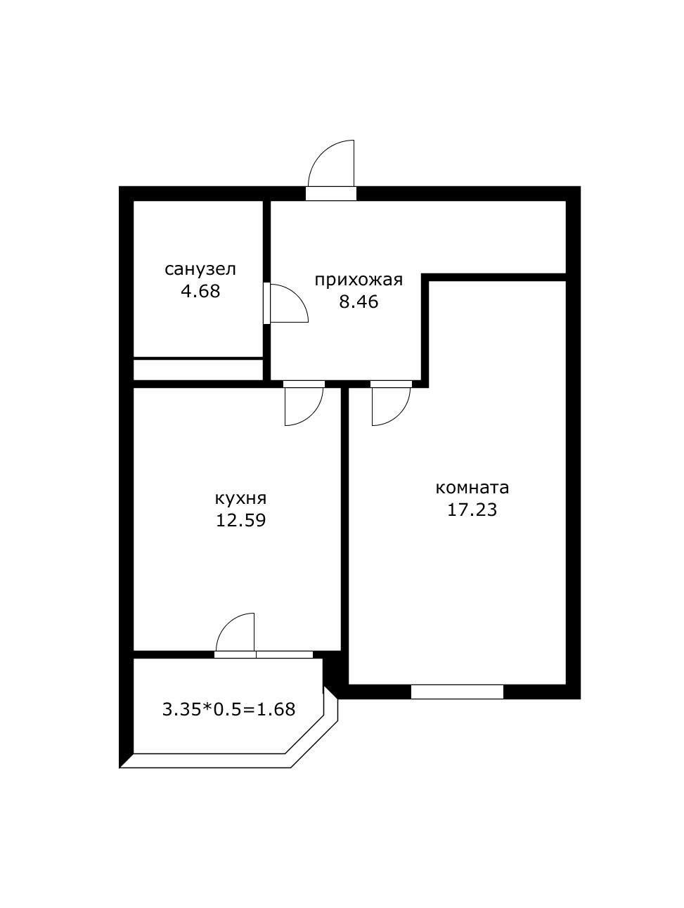 Фото №5: 1-комнатная квартира 44 м² - Краснодар, Прикубанский внутригородской округ, имени Петра Метальникова, мкр. ЖК Лучший, ул. Ростовское шоссе, 30/7к2