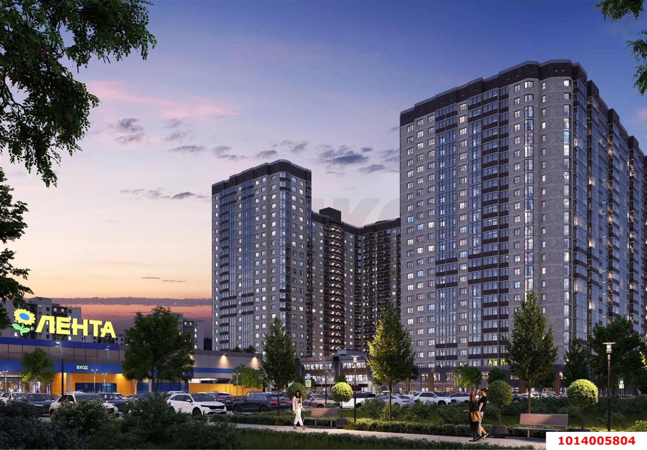 Фото №1: 2-комнатная квартира 60 м² - Краснодар, Прикубанский внутригородской округ, Завод Радиоизмерительных Приборов, мкр. Музыкальный, ул. Российская, 257/7