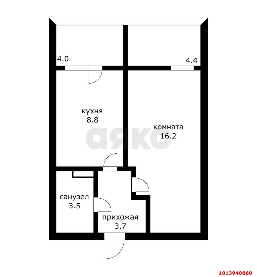 Фото №9: 1-комнатная квартира 40 м² - Краснодар, имени Демьяна Бедного, ул. Степная, 1/1к4