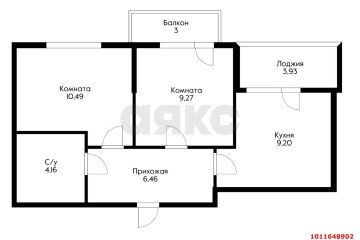 Фото №1: 2-комнатная квартира 42 м² - Краснодар, мкр. Славянский, ул. Красных Партизан, 1/4к16