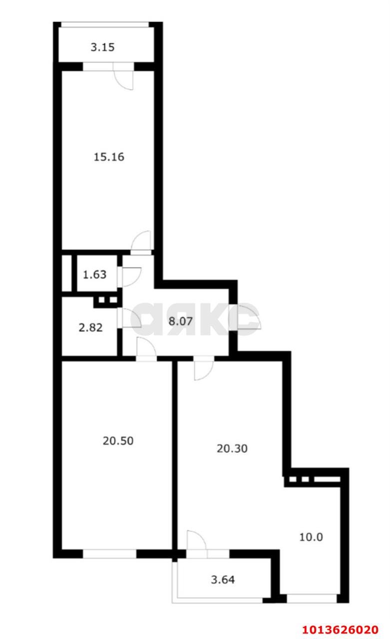 Фото №18: 3-комнатная квартира 82 м² - Краснодар, жилой комплекс Инсити, ул. Командорская, 5/2