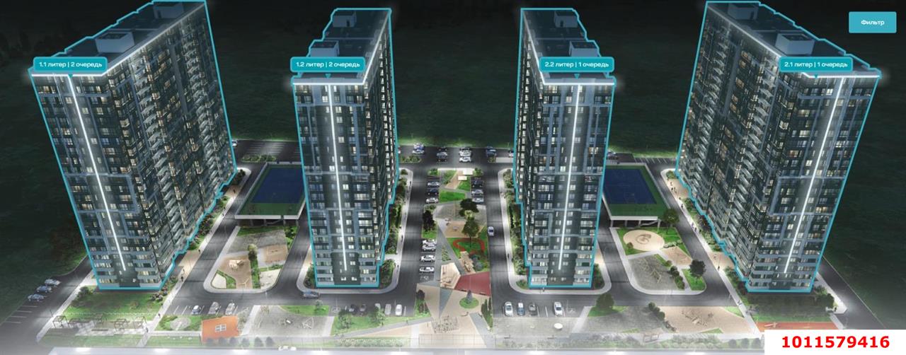 Фото №18: 1-комнатная квартира 40 м² - Краснодар, Прикубанский внутригородской округ, мкр. жилой комплекс Отражение, ул. Конгрессная, 41