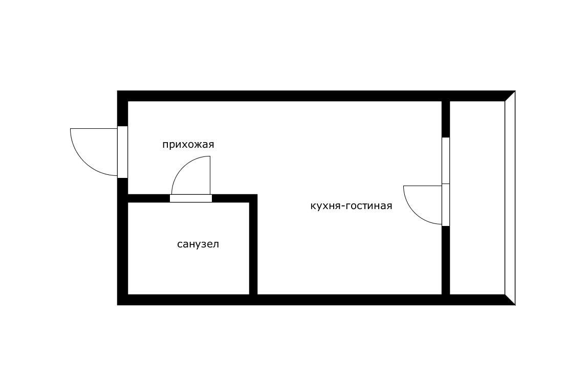 Фото №5: Студия 22 м² - Российский, мкр. Прикубанский внутригородской округ, ул. Куликова Поля