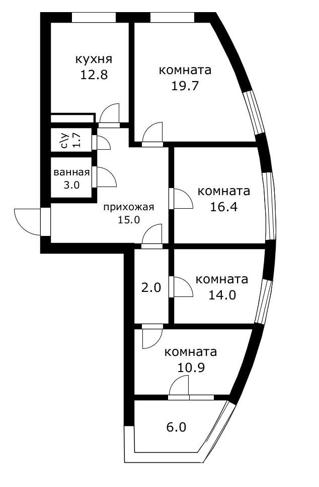 Фото №19: 3-комнатная квартира 101 м² - Краснодар, Карасунский внутригородской округ, мкр. жилой комплекс Фреш, ул. имени Валерия Гассия, 4/7к1