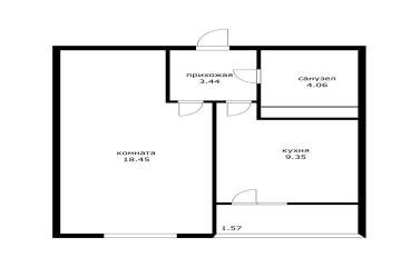 Фото №3: 1-комнатная квартира 34 м² - Краснодар, мкр. Славянский, ул. Заполярная, 39лит10