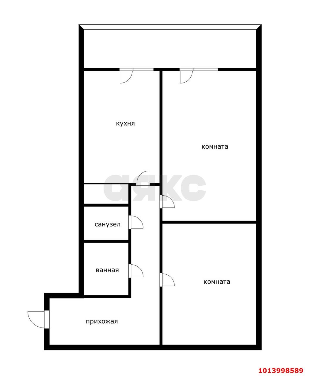 Фото №16: 2-комнатная квартира 50 м² - Краснодар, Гидростроителей, пр-кт имени писателя Знаменского, 9Б