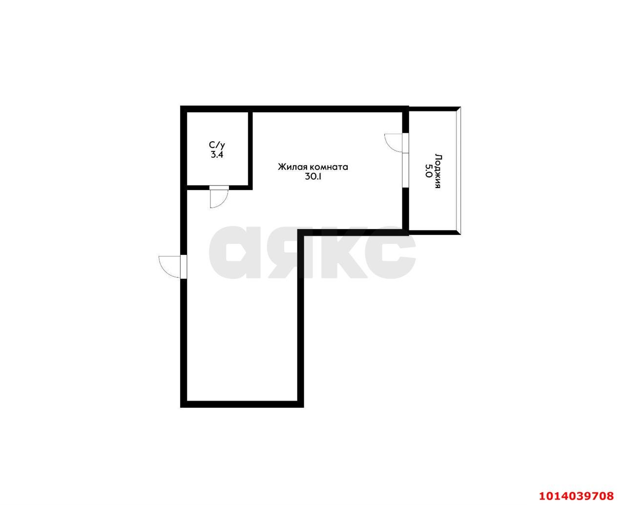 Фото №13: Студия 38 м² - Краснодар, Калинино, ул. Кадетская, 5