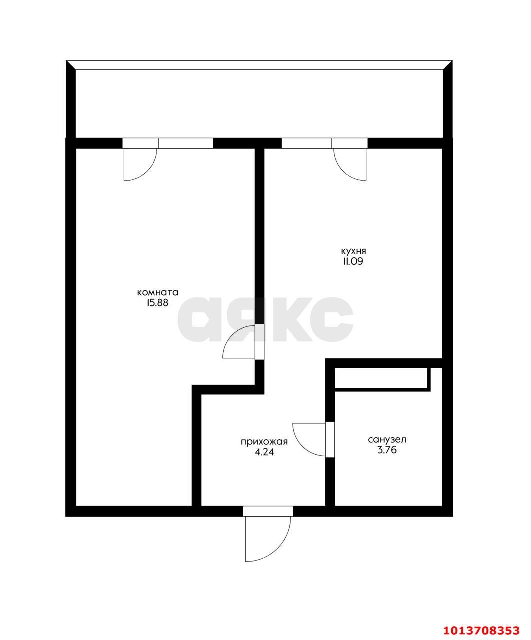 Фото №12: 1-комнатная квартира 42 м² - Краснодар, жилой комплекс Керченский, ул. им. Героя Сарабеева В.И., 5к5