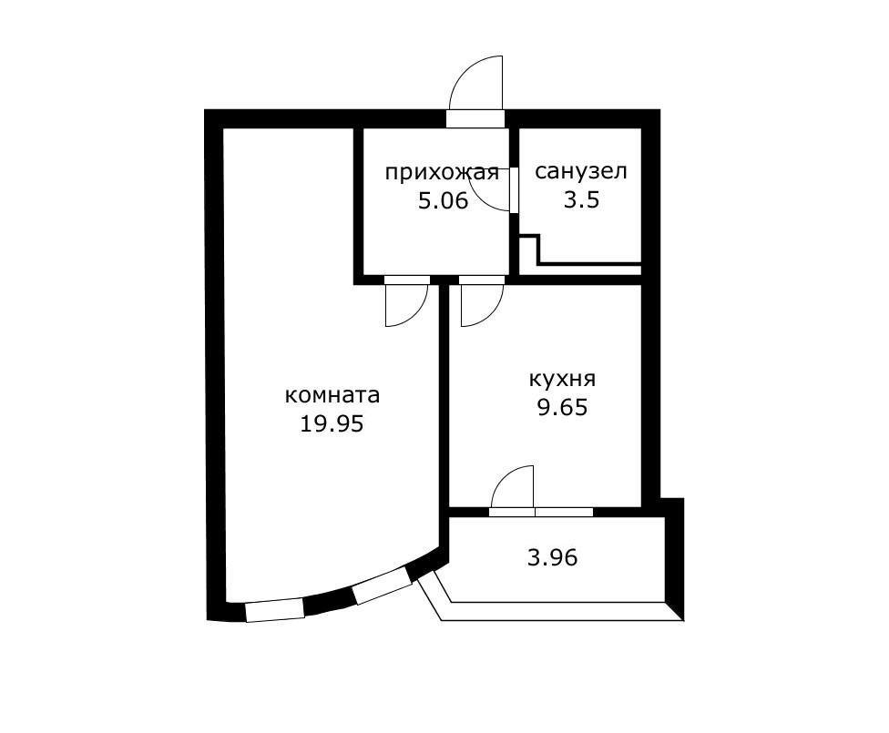 Фото №6: 1-комнатная квартира 43 м² - Краснодар, Карасунский внутригородской округ, Хлопчато-бумажный Комбинат, мкр. ЖК Альфа, ул. Уральская, 100