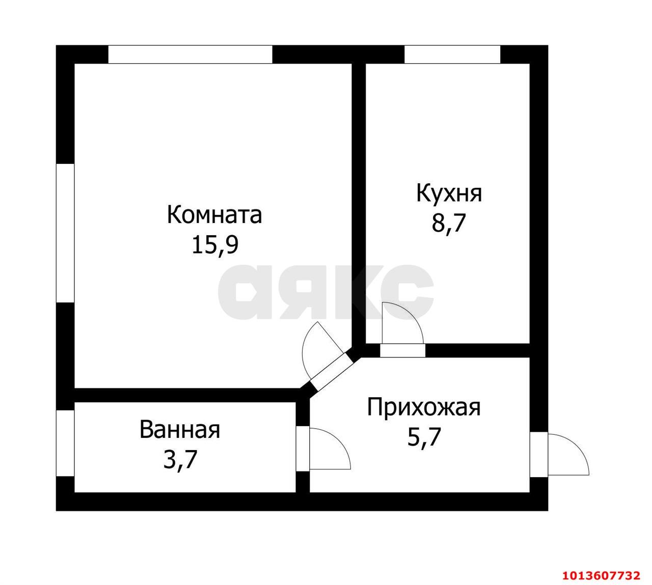 Фото №11: 1-комнатная квартира 35 м² - Краснодар, Сельскохозяйственный Институт, ул. Алма-Атинская, 2/5