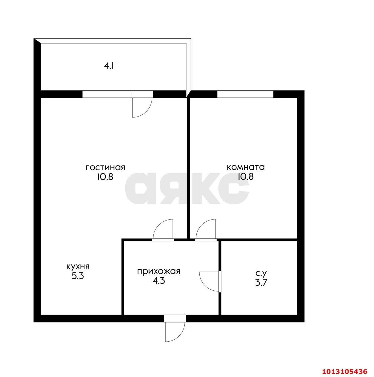 Фото №6: 1-комнатная квартира 40 м² - Краснодар, жилой комплекс Ракурс, ул. имени Героя Ростовского, 8к5
