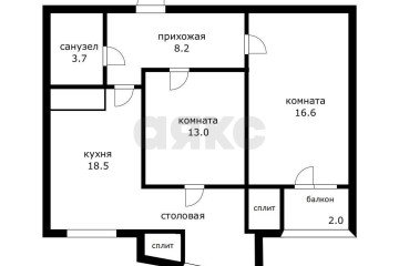 Фото №3: 2-комнатная квартира 63 м² - Краснодар, мкр. жилой комплекс Шоколад, ул. Александра Покрышкина, 25Ак2