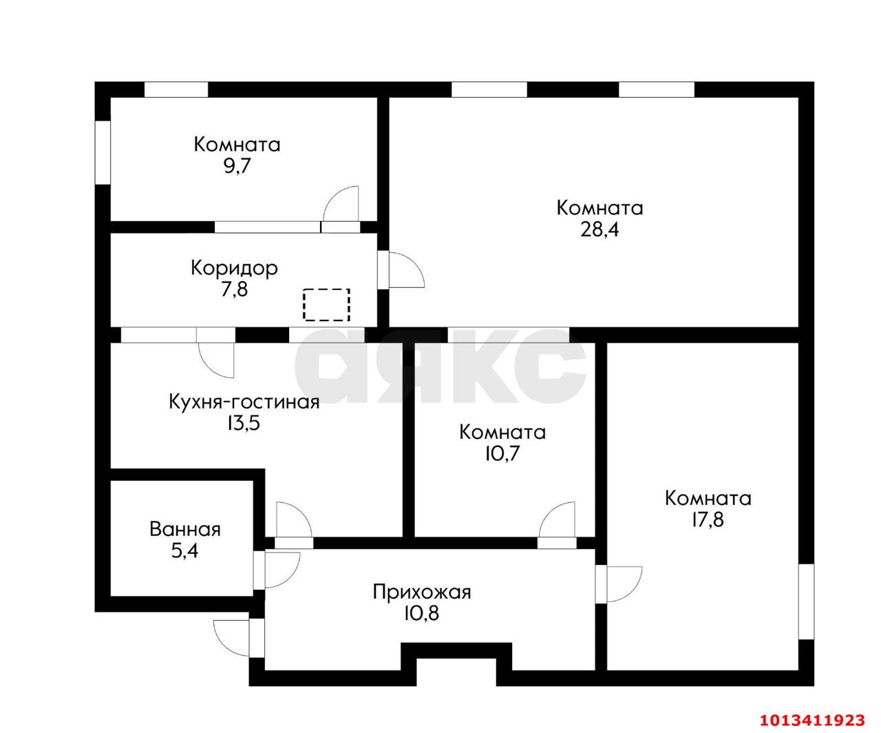 Фото №16: 4-комнатная квартира 104 м² - Краснодар, Гидростроителей, ул. Трудовой Славы, 38