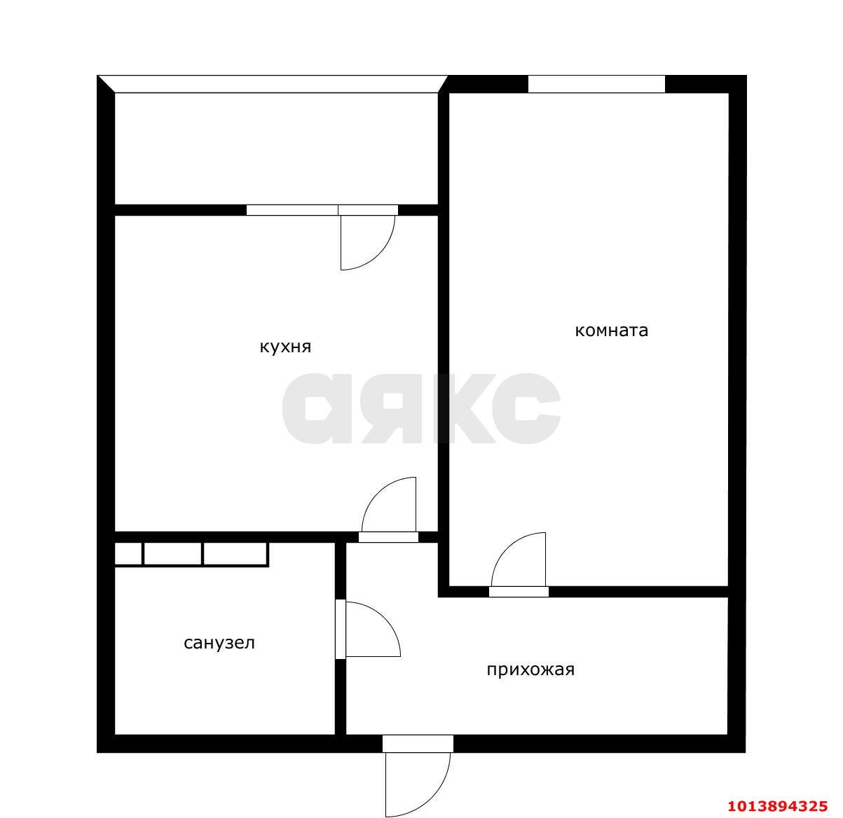 Фото №14: 1-комнатная квартира 37 м² - Краснодар, жилой комплекс Новые Сезоны, ул. Скандинавская, 1к5