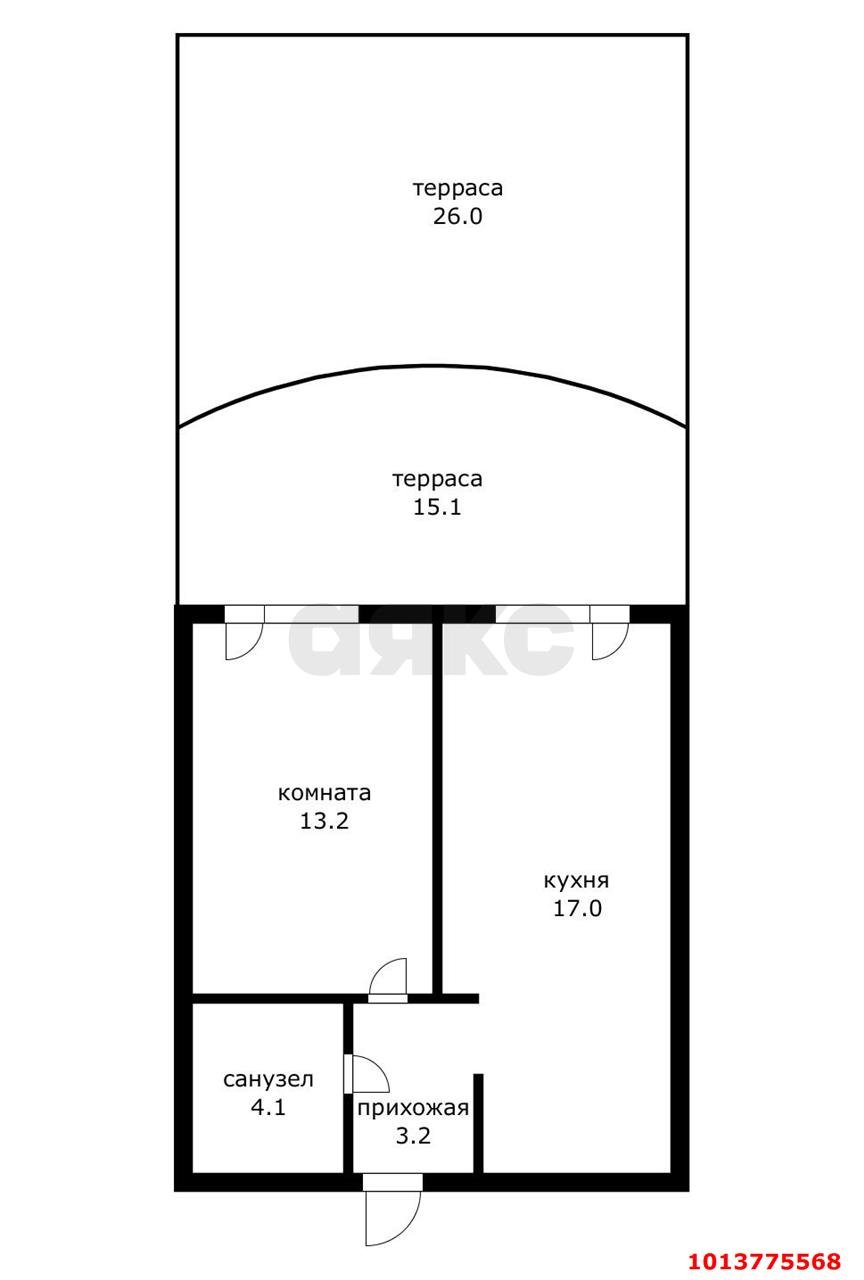 Фото №1: 1-комнатная квартира 78 м² - Краснодар, жилой комплекс Самолёт-4, ул. Константина Гондаря, 103к1