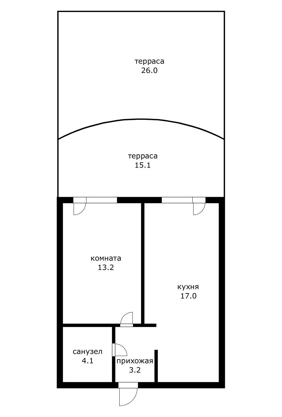 Фото №1: 1-комнатная квартира 78 м² - Краснодар, Прикубанский внутригородской округ, мкр. жилой комплекс Самолёт-4, ул. Константина Гондаря, 103к1