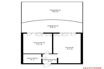 Фото №1: 1-комнатная квартира 78 м² - Краснодар, мкр. жилой комплекс Самолёт-4, ул. Константина Гондаря, 103к1