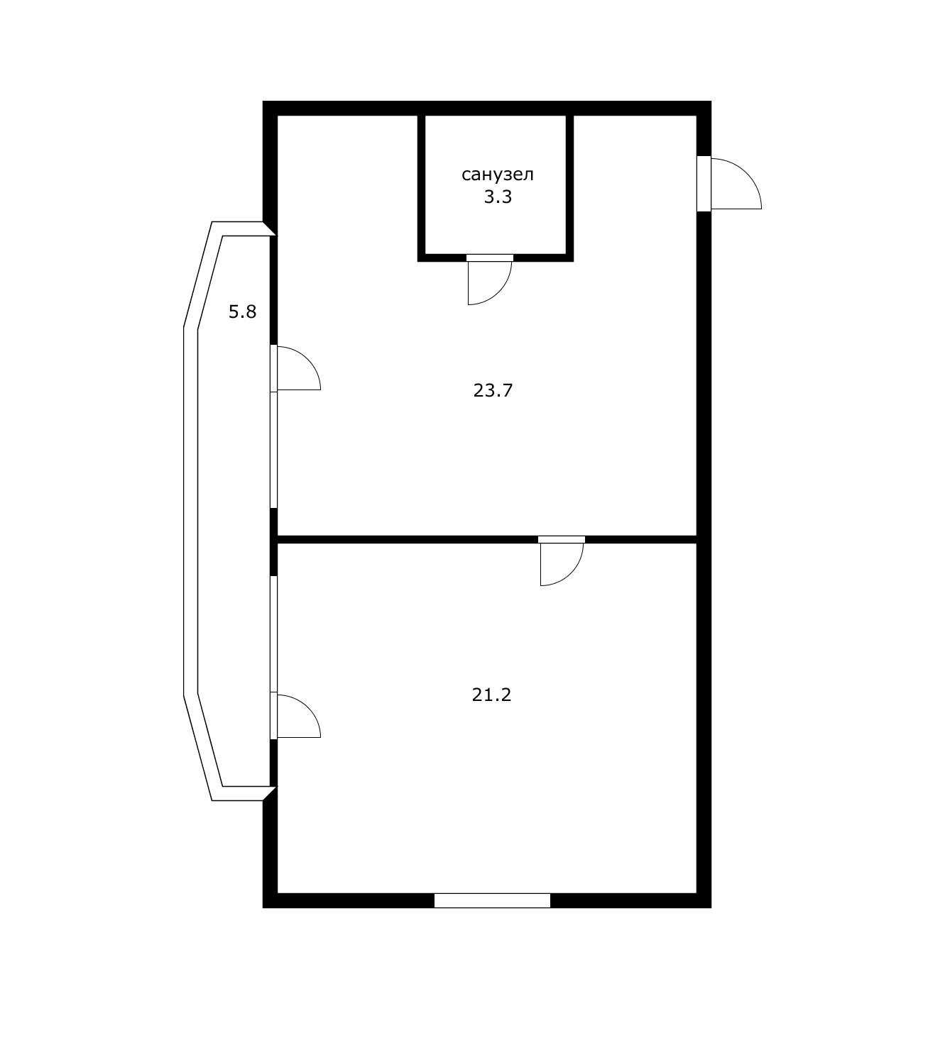 Фото №7: 1-комнатная квартира 48 м² - Яблоновский, пер. 2-й Первомайский, 17/1