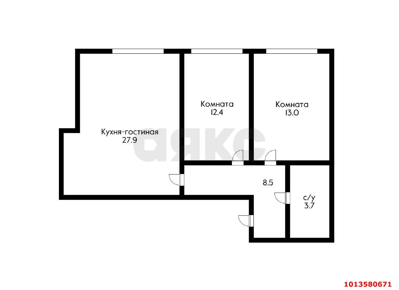 Фото №4: 2-комнатная квартира 65 м² - Новая Адыгея, жилой комплекс Мега-Победа 2, ул. Песочная, 1к3