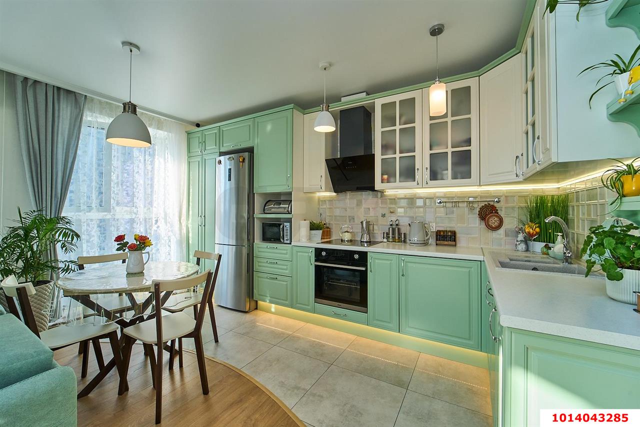 Фото №1: 1-комнатная квартира 40 м² - Краснодар, Прикубанский внутригородской округ, жилой комплекс Кубанский, мкр. Завод Измерительных Приборов, ул. Зиповская, 38