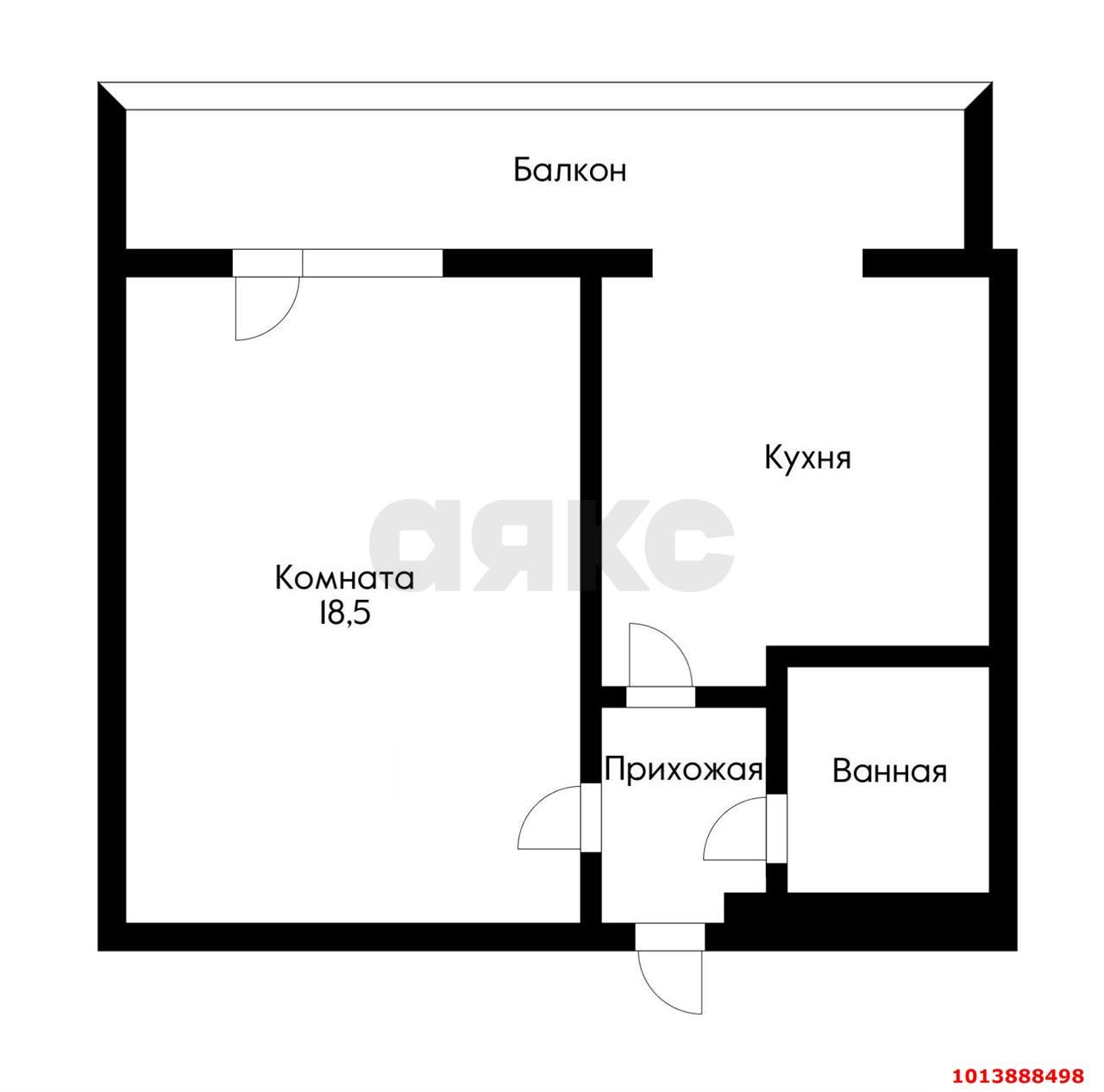 Фото №9: 1-комнатная квартира 40 м² - Краснодар, Юбилейный, ул. Рождественская набережная, 19