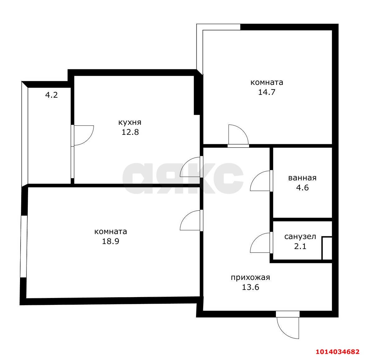 Фото №20: 2-комнатная квартира 70 м² - Краснодар, Карасунский внутригородской округ, мкр. Гидростроителей, ул. Автолюбителей, 52/5