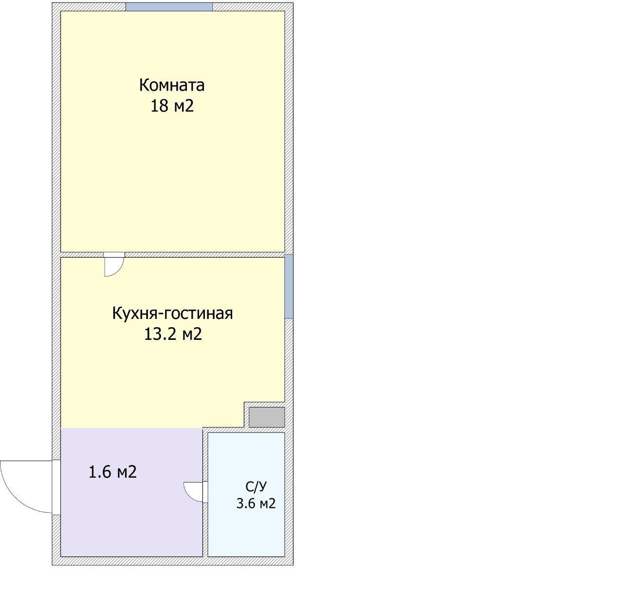 Фото №9: 1-комнатная квартира 34 м² - Российский, ул. Бигдая, 19