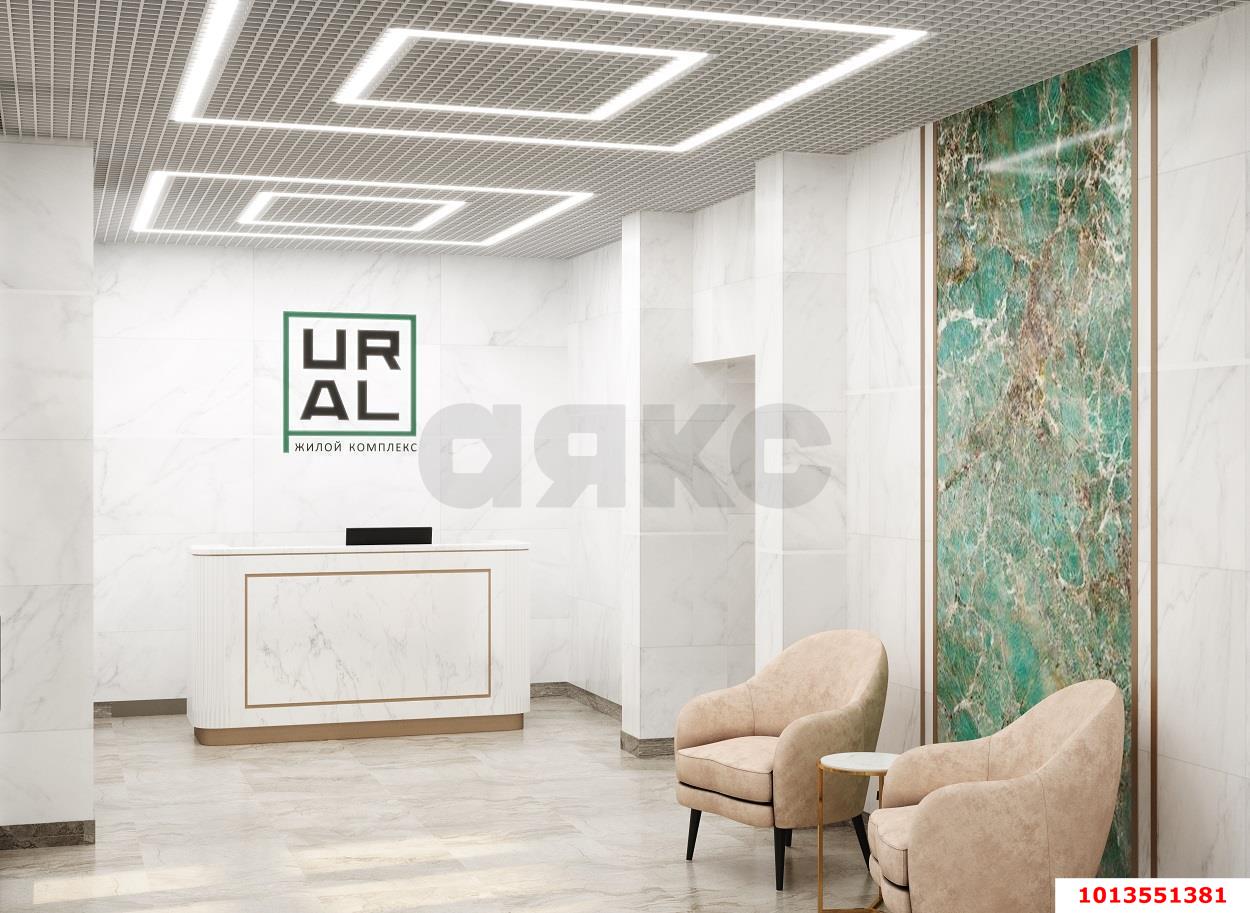 Фото №5: Студия 25 м² - Краснодар, ЖК Урал, Карасунский внутригородской округ, Камвольно-суконный Комбинат, мкр. жилой комплекс Ural, ул. Уральская, 87/7