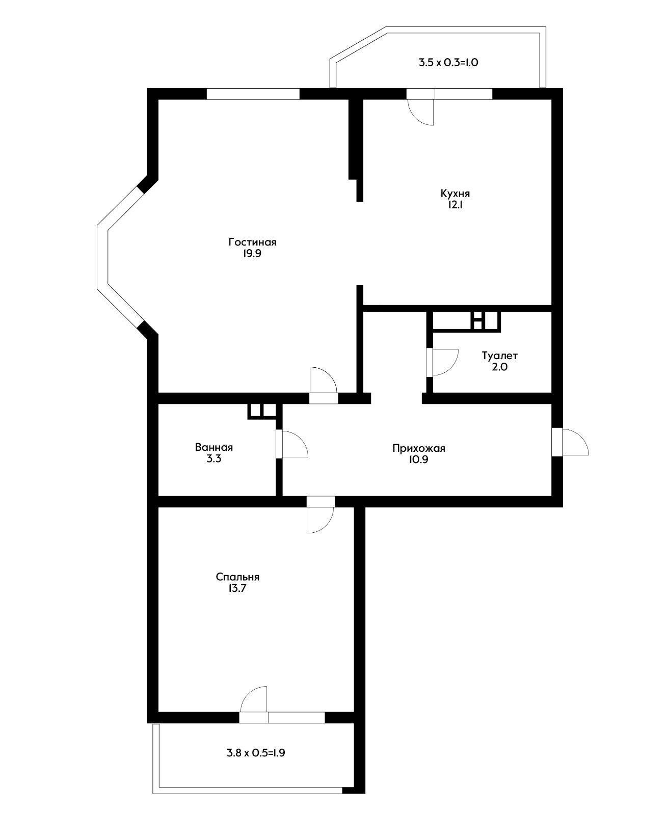 Фото №20: 2-комнатная квартира 61 м² - Краснодар, Прикубанский внутригородской округ, ЖК Любимый Дом, мкр. имени Петра Метальникова, ул. Тополиная, 46к1