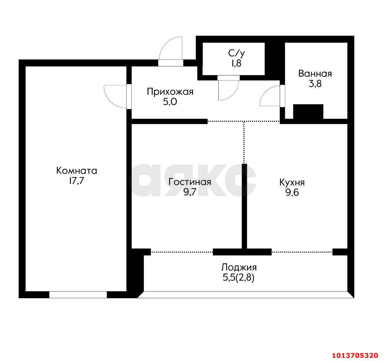 Фото №20: 2-комнатная квартира 55 м² - Краснодар, жилой комплекс Новелла, ул. Питерская, 40к1