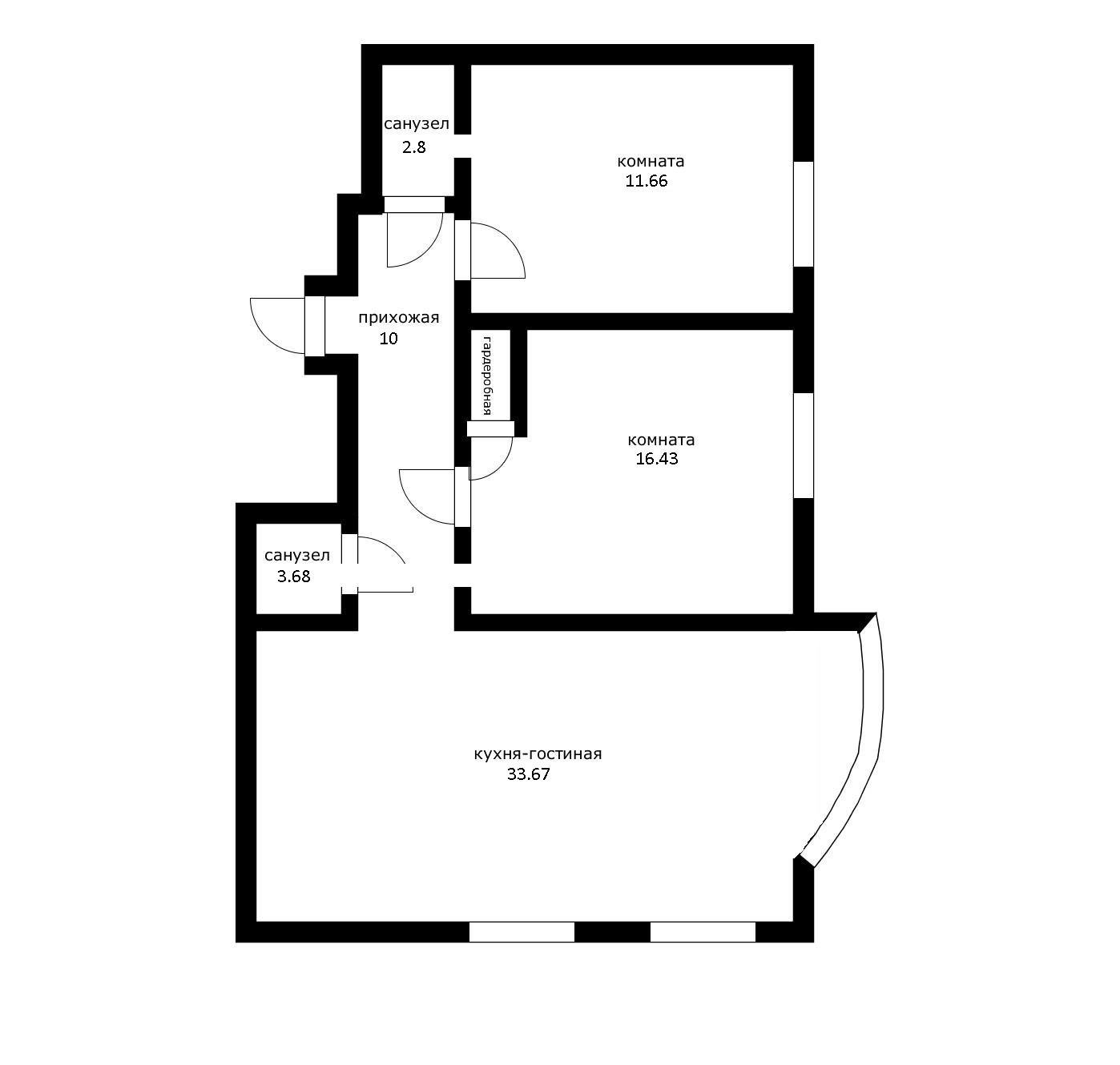 Фото №15: 3-комнатная квартира 75 м² - Краснодар, Западный внутригородской округ, Фестивальный, мкр. жилой комплекс Маршал, ул. Гаражная, 87