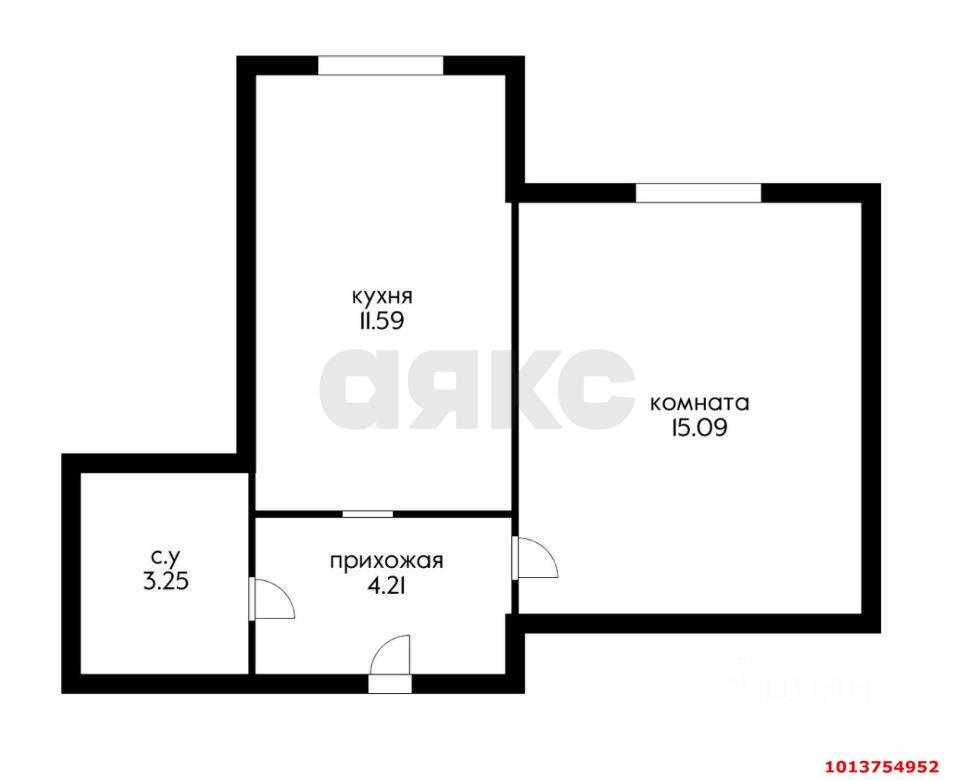 Фото №8: 1-комнатная квартира 34 м² - Краснодар, 9-й километр, ул. Ярославская, 113к1