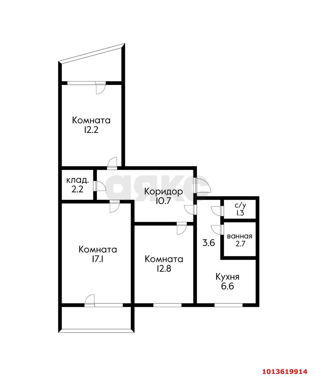 Фото №9: 3-комнатная квартира 78 м² - Краснодар, Комсомольский, ул. Уральская, 172