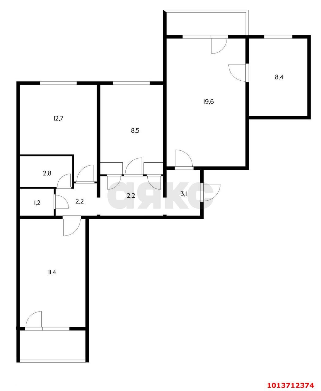 Фото №11: 4-комнатная квартира 80 м² - Краснодар, Гидростроителей, ул. имени Игнатова, 61