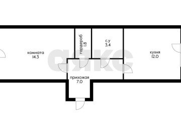 Фото №2: 1-комнатная квартира 47 м² - Российский, мкр. Прикубанский внутригородской округ, ул. Городская, 11