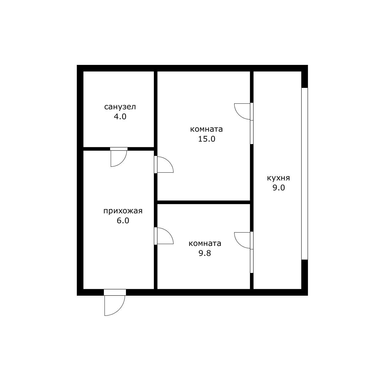 Фото №13: 1-комнатная квартира 43 м² - Российский, мкр. Прикубанский внутригородской округ, ул. Измаильская, 16