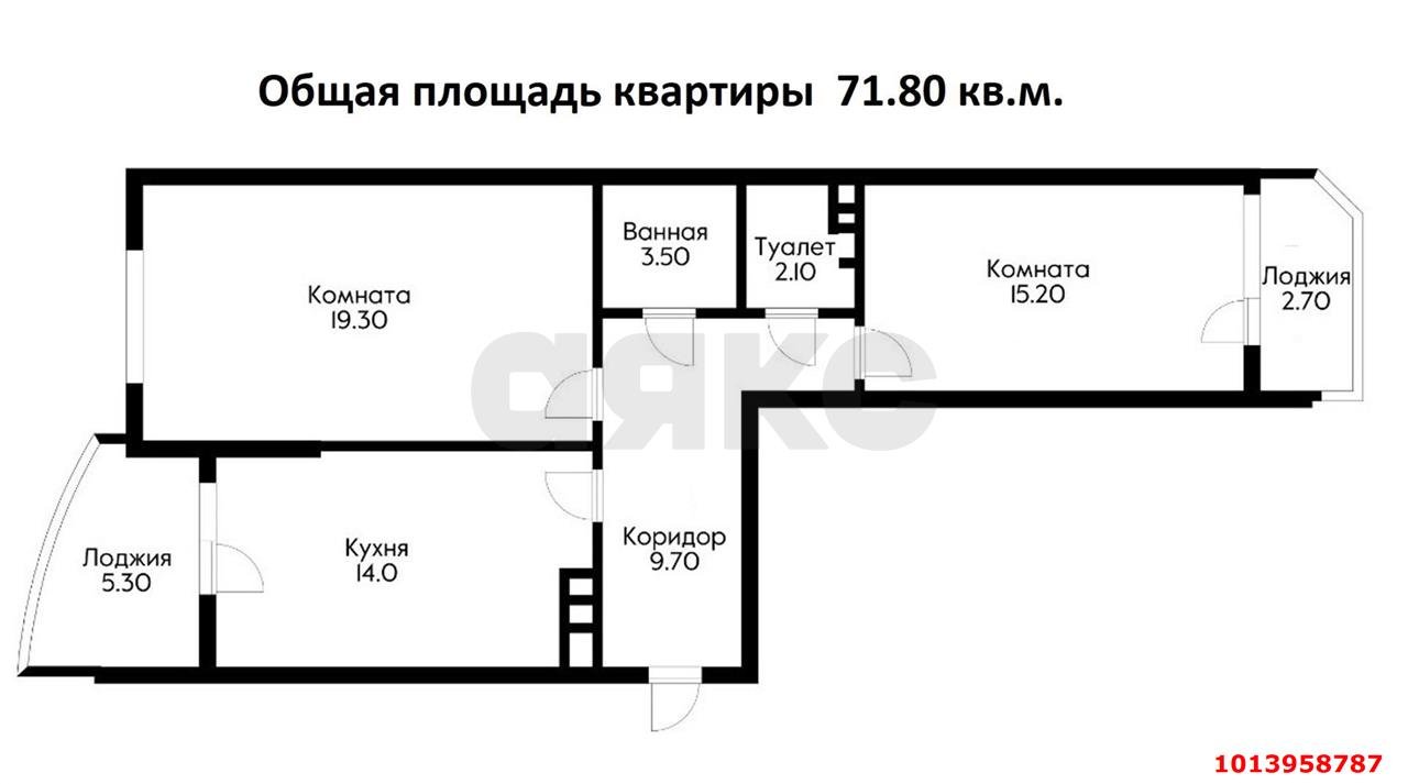 Фото №10: 2-комнатная квартира 71 м² - Краснодар, жилой комплекс Каскад, ул. имени Дмитрия Благоева, 31к2
