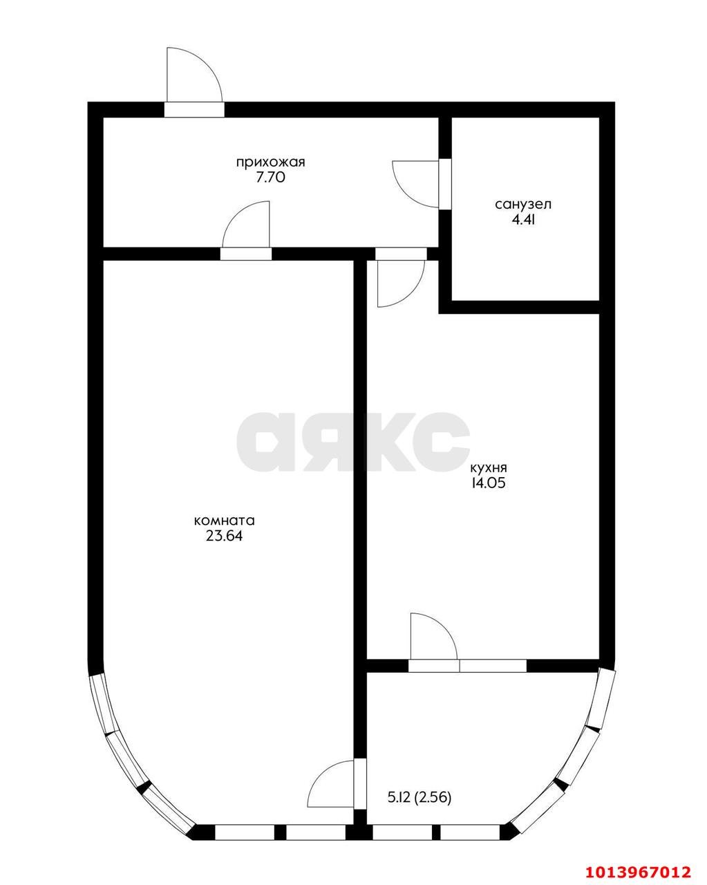 Фото №8: 1-комнатная квартира 55 м² - Краснодар, жилой комплекс Краснодар Сити, ул. Шоссе Нефтяников, 18к4