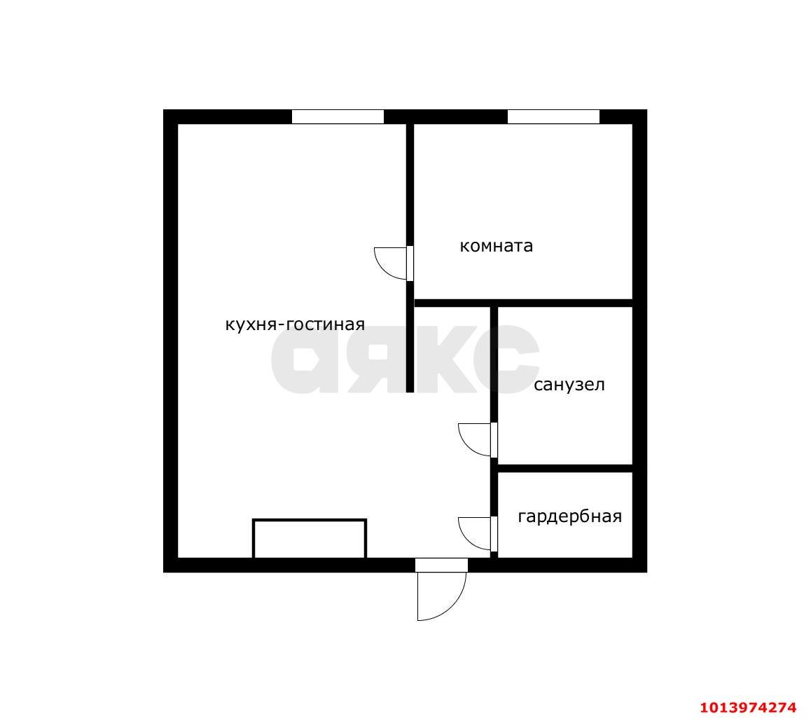 Фото №2: 1-комнатная квартира 33 м² - Новая Адыгея, жилой комплекс Баланс, ул. Береговая, 1А
