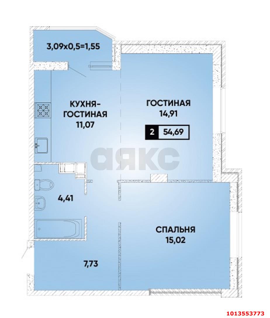 Фото №20: 2-комнатная квартира 60 м² - Краснодар, Губернский, 