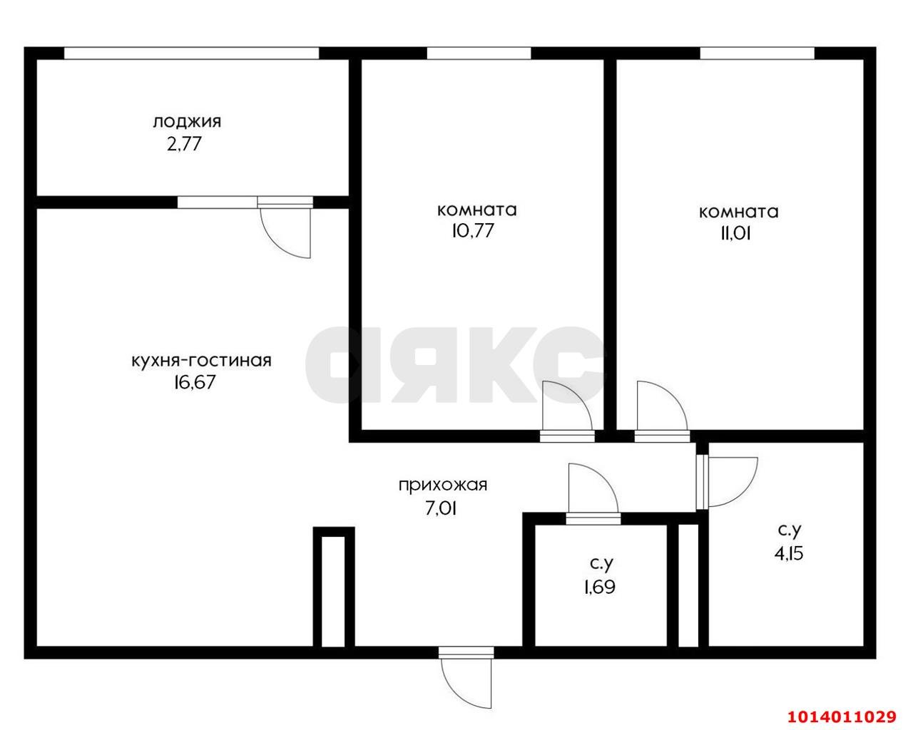 Фото №17: 2-комнатная квартира 53 м² - Краснодар, жилой комплекс Новые Сезоны, ул. Скандинавская, 1к2