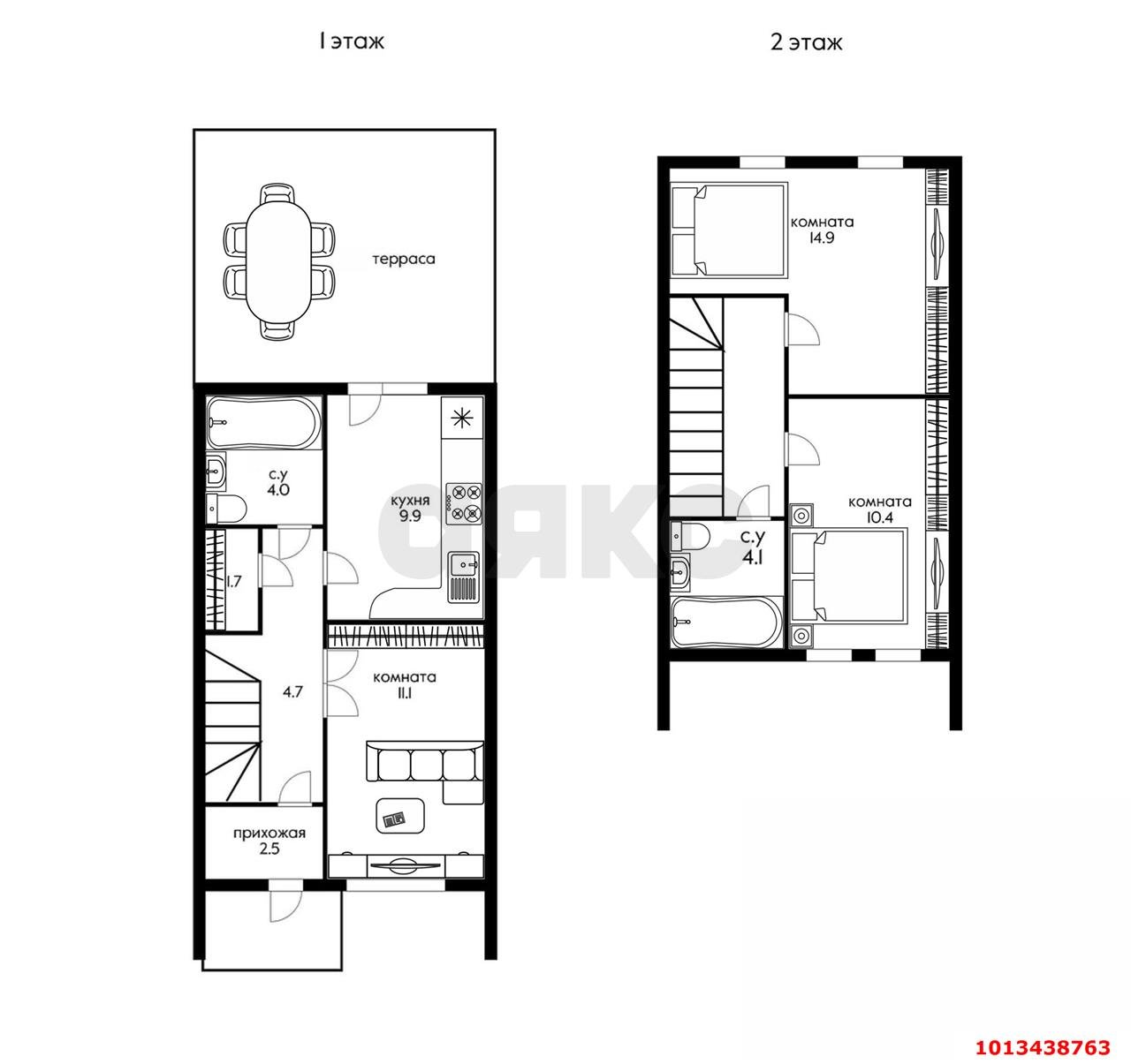 Фото №8: Таунхаус 72 м² + 1 сот. - Краснодар, коттеджный  Близкий, ул. Ефрема Чеши, 8к11