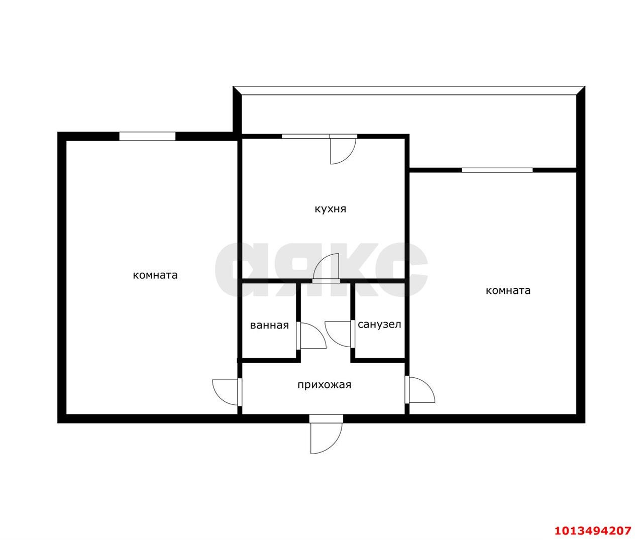 Фото №20: 2-комнатная квартира 60 м² - Энем, Прикубанский внутригородской округ, Завод Радиоизмерительных Приборов, мкр. имени Петра Метальникова, ул. Красная, 17